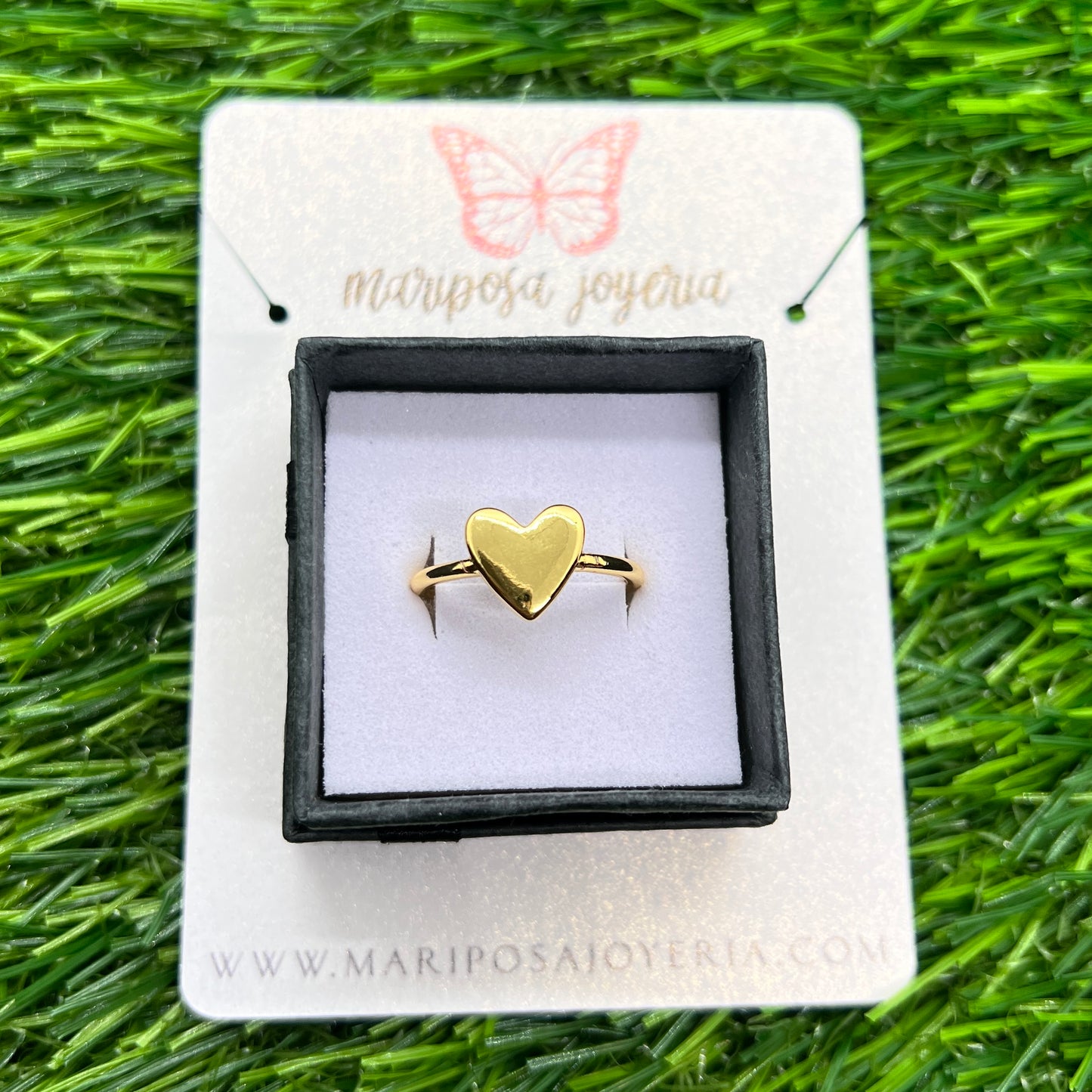 Simplicity Gold Heart Ring
