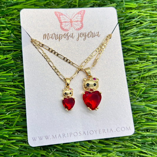 HK Red Heart Necklace