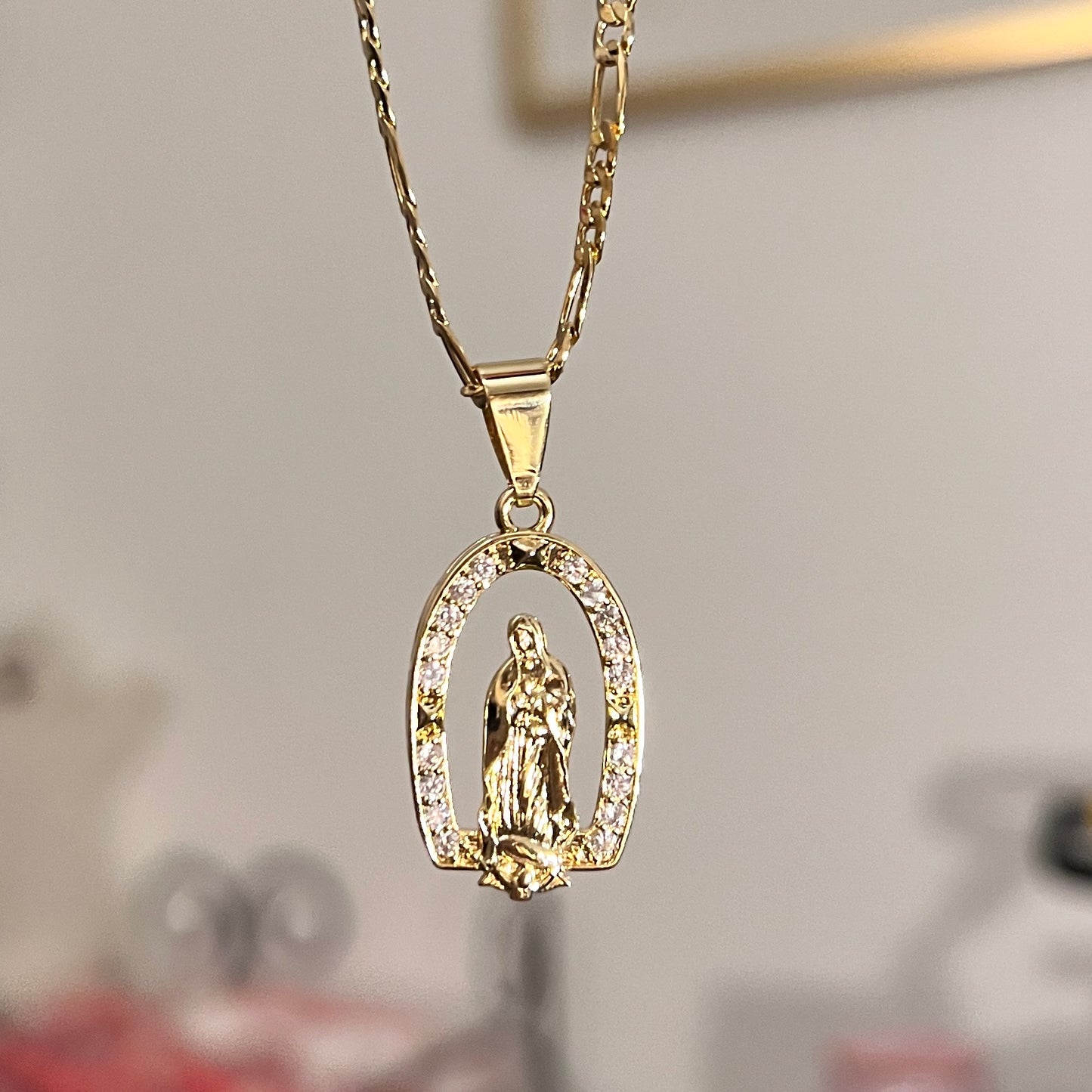 Virgen de Guadalupe Capilla Necklace