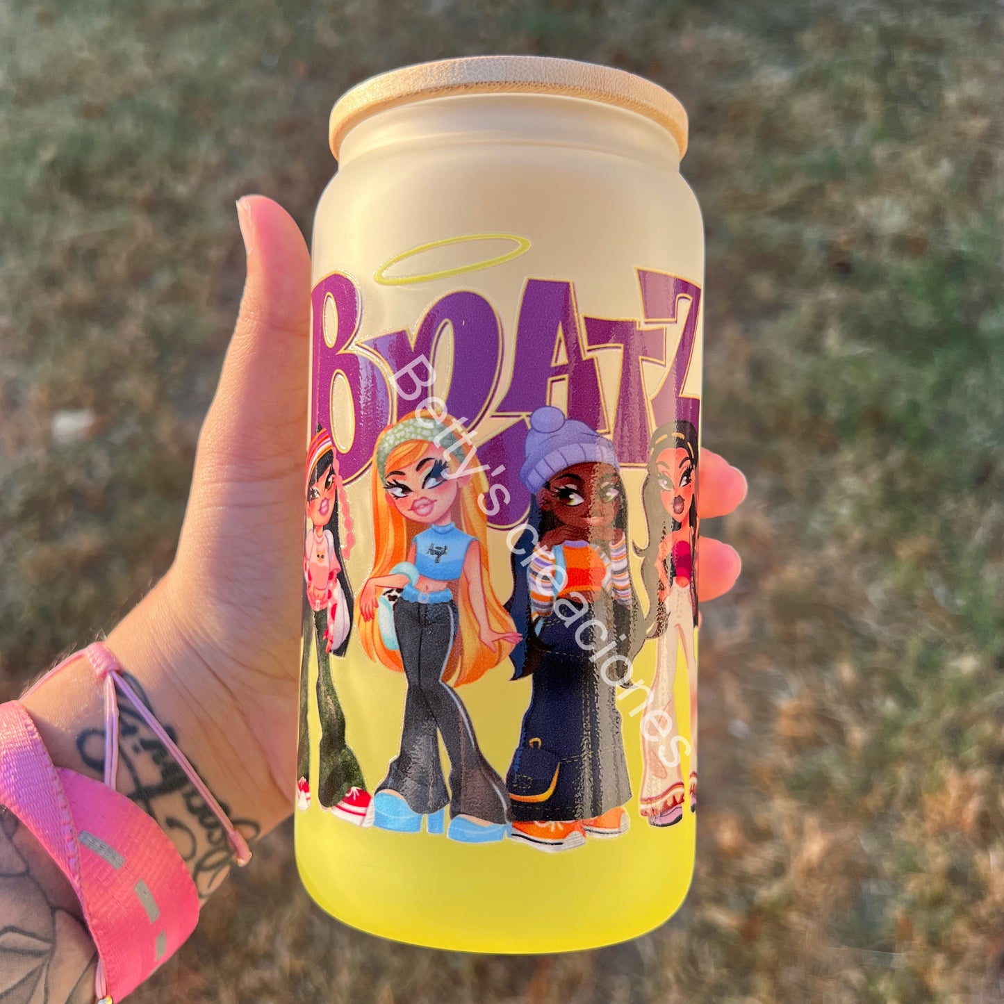 Bratz Yellow Glass Cup