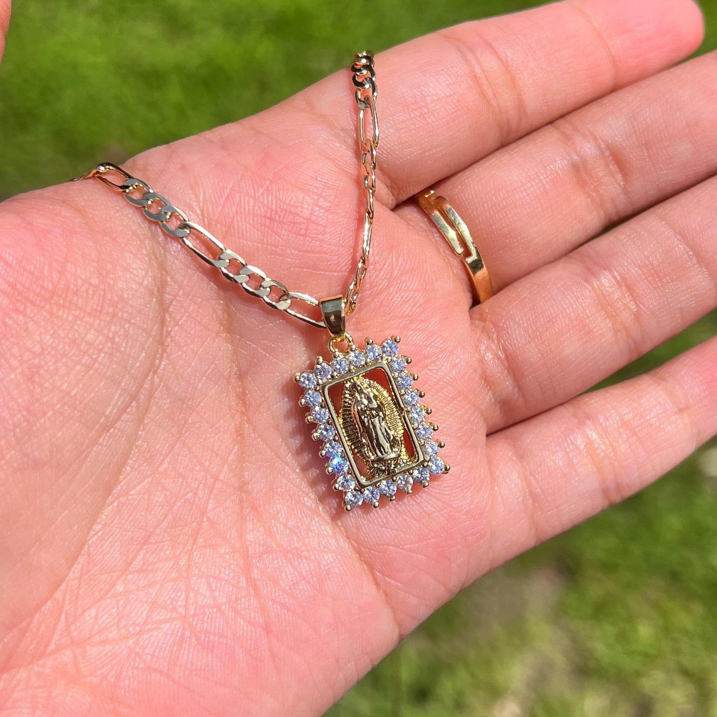 Virgen de Guadalupe Small Escap Necklace